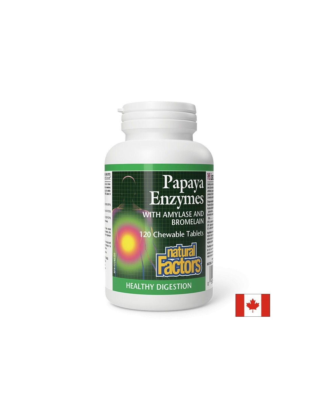 Natural Factors, Папая ензими с Амилаза и Бромелаин х 120 дъвчащи таблетки Natural Factors, Папая ензими с Амилаза и Бромелаин х 120 дъвчащи таблетки