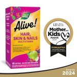 Алайв! Мултивитамини за коса, кожа и нокти, 60 софтгел капсули, Nature’s Way