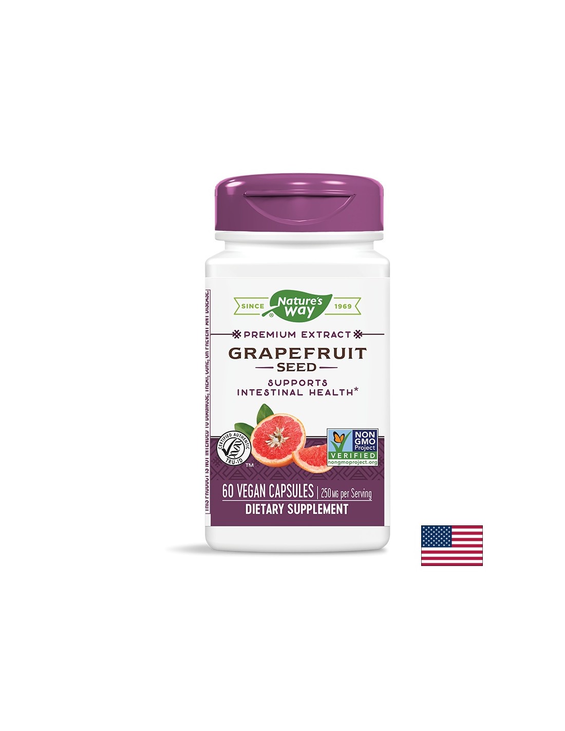 Nature's Way, Грейпфрут семена 250 мг х 60 V-капсули Nature's Way, Грейпфрут семена 250 мг х 60 V-капсули
