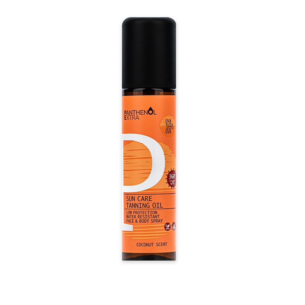 sun-care-tanning-oil-spf10 PANTHENOL Extra, Слънцезащитно олио за тен SPF 10, 150 мл.