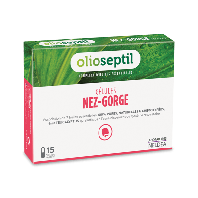 OlioSeptil, Олиосептил за нос и гърло (капсули с етерични масла) х 15 OlioSeptil, Олиосептил за нос и гърло (капсули с етерични масла) х 15