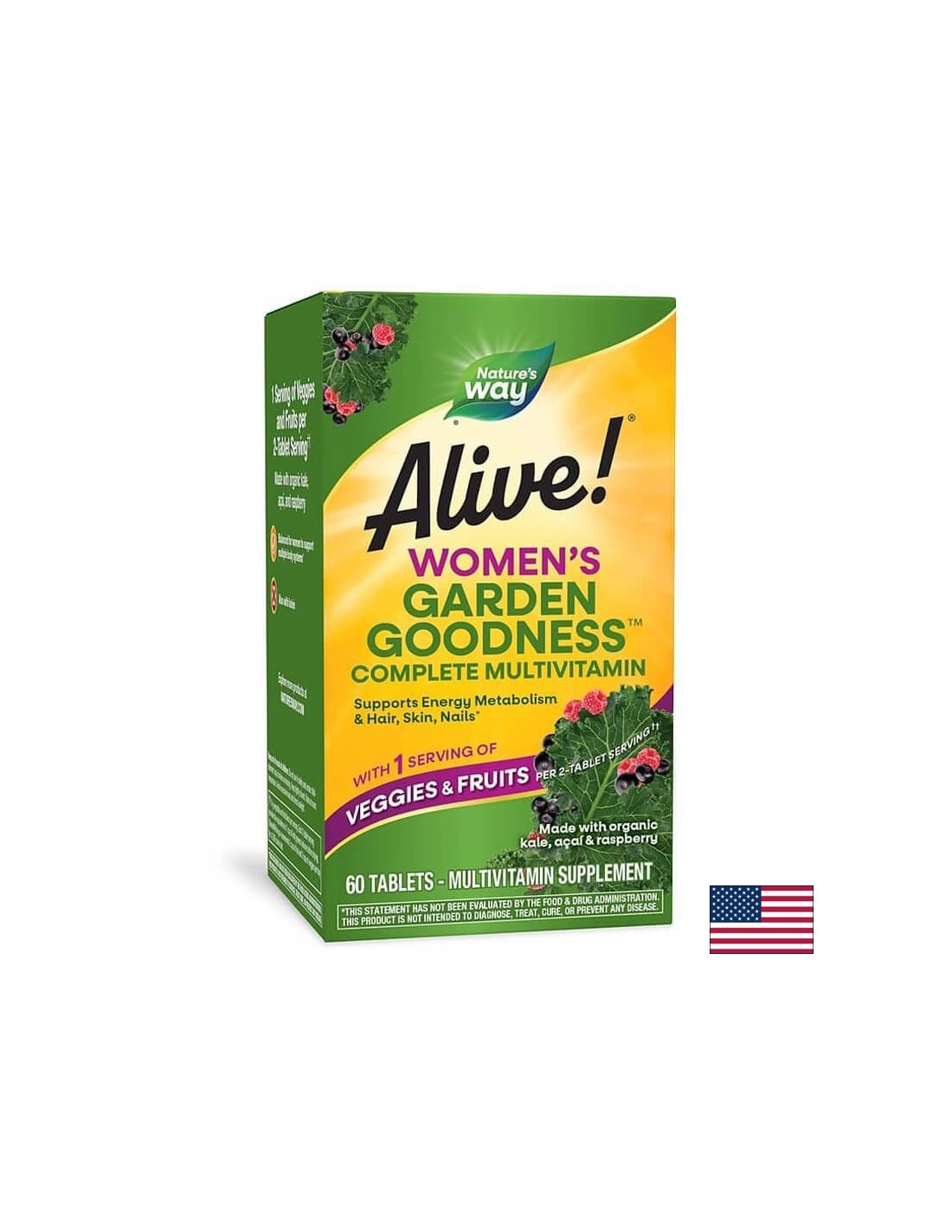 Alive!/Алайв Garden Goodness™ Women`s, Мултивитамини за жени х 60 таблетки Alive!/Алайв Garden Goodness™ Women`s, Мултивитамини за жени х 60 таблетки