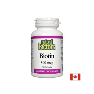 Natural Factors, Биотин 300 мг х 90 таблетки