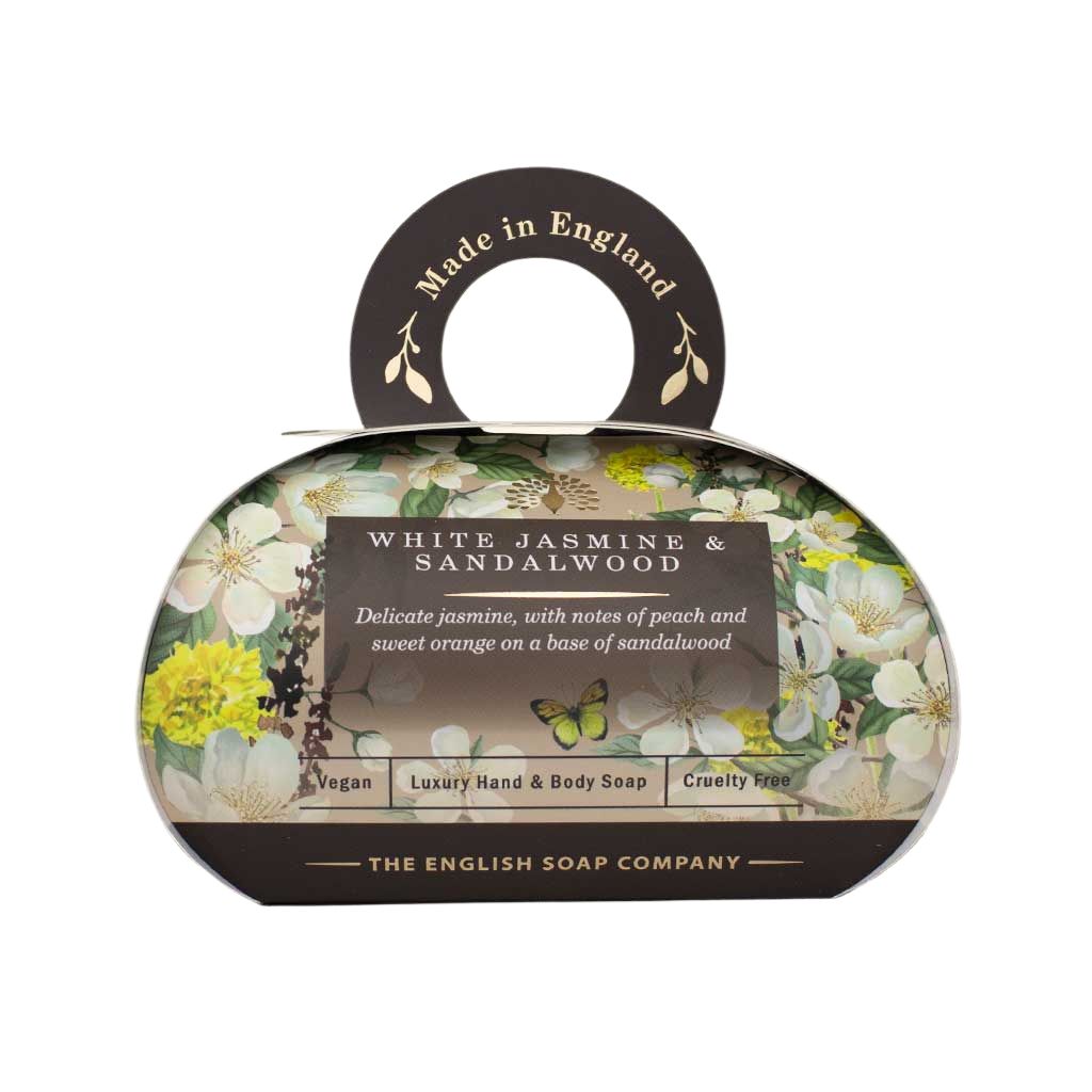 LBS0005 - ENGLISH SOAP COMPANY, Луксозен сапун Бял Жасмин и Сандалово дърво, 260 гр ENGLISH SOAP COMPANY, Луксозен сапун Бял Жасмин и Сандалово дърво, 260 гр