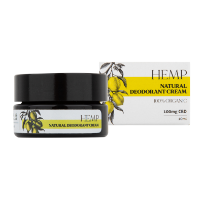 Endoca, Natural Deodorant, Натурален крем-дезодорант със 100 мг CBD, 10 мл Endoca, Natural Deodorant, Натурален крем-дезодорант със 100 мг CBD, 10 мл