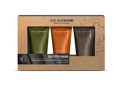 Grace Cole, Подаръчен комплект за мъже Пипер и Мандарина - 3 продукта Grace Cole, Подаръчен комплект за мъже "Пипер и Мандарина" - 3 продукта