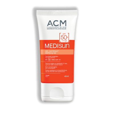 ACM MEDISUN, Слънцезащитен матиращ гел за лице с SPF 50, 40 мл. ACM MEDISUN, Слънцезащитен матиращ гел за лице с SPF 50, 40 мл.