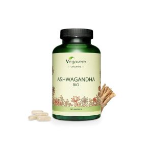 Ashwagandha BIO / Био Ашваганда, 180 капсули, 100% Vegan