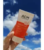 ACM MEDISUN, Слънцезащитен крем за лице с SPF 50, без цвят, 40 мл
