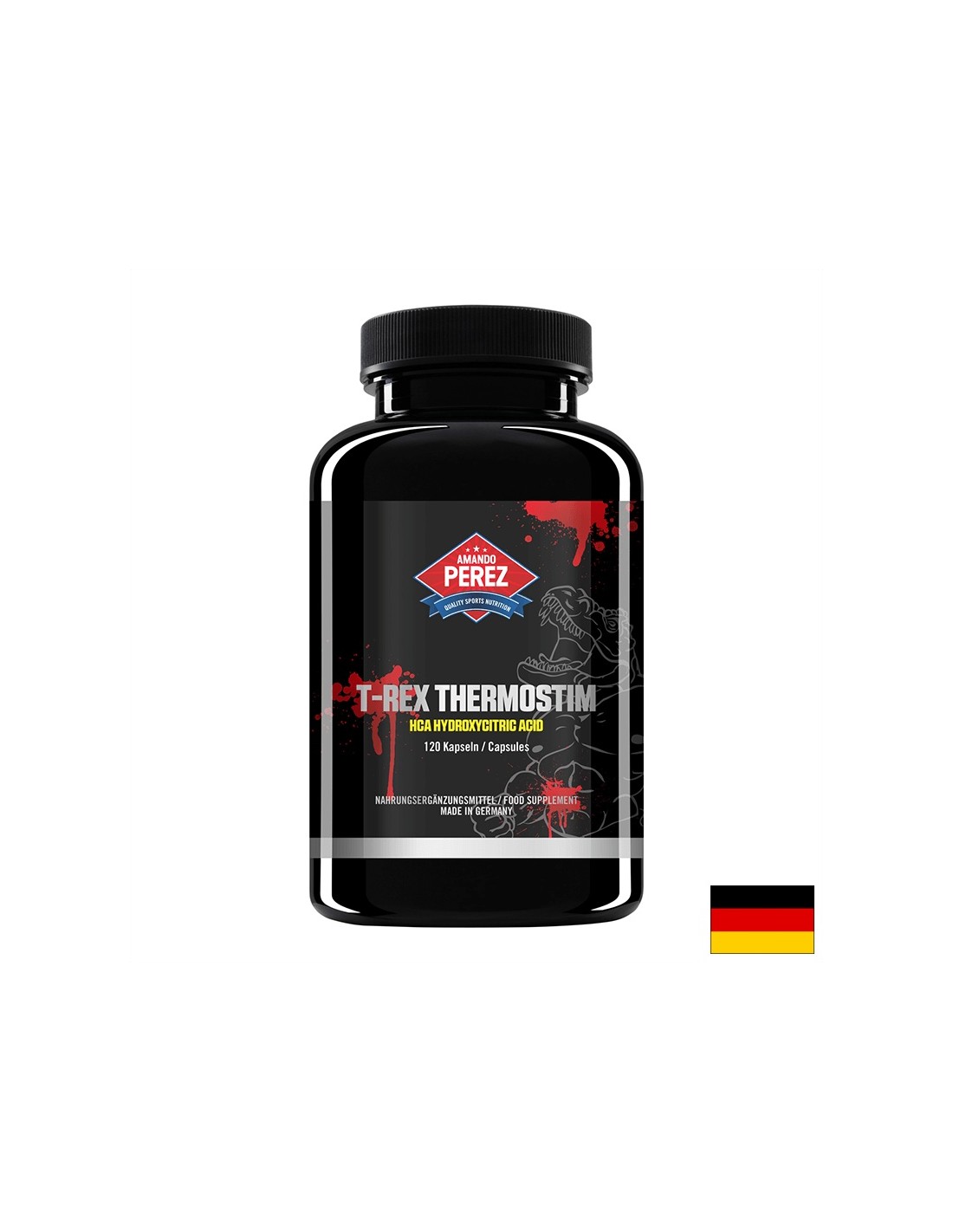 T-REX ThermoStim (HCA Hydroxycitric acid) / Натурална фет бърнър формула,120 капсули T-REX ThermoStim (HCA Hydroxycitric acid) / Натурална фет бърнър формула,120 капсули