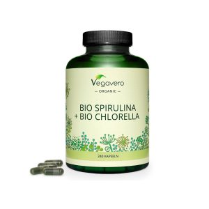 Био Спирулина + Био Хлорела, Bio Spirulina + Bio Chlorella, 240 капсули