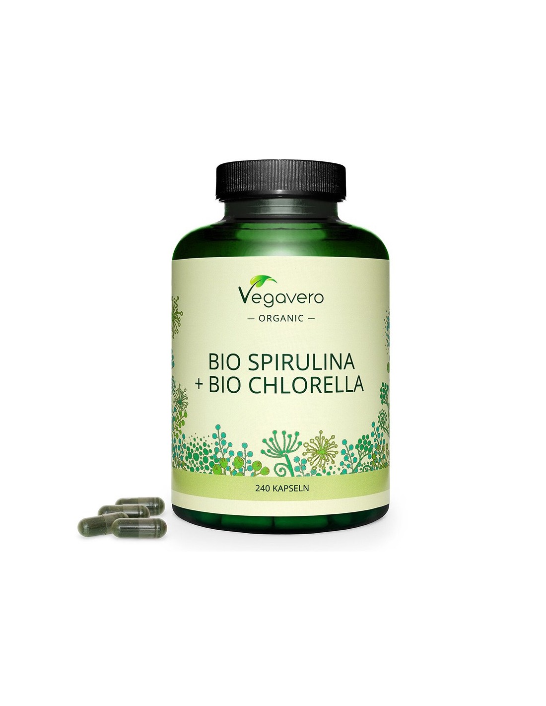 Био Спирулина + Био Хлорела, Bio Spirulina + Bio Chlorella, 240 капсули Био Спирулина + Био Хлорела, Bio Spirulina + Bio Chlorella, 240 капсули