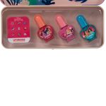 Markwins kids, Детски комплект Disney Princess, (метална кутия с лакове за нокти), 4 части