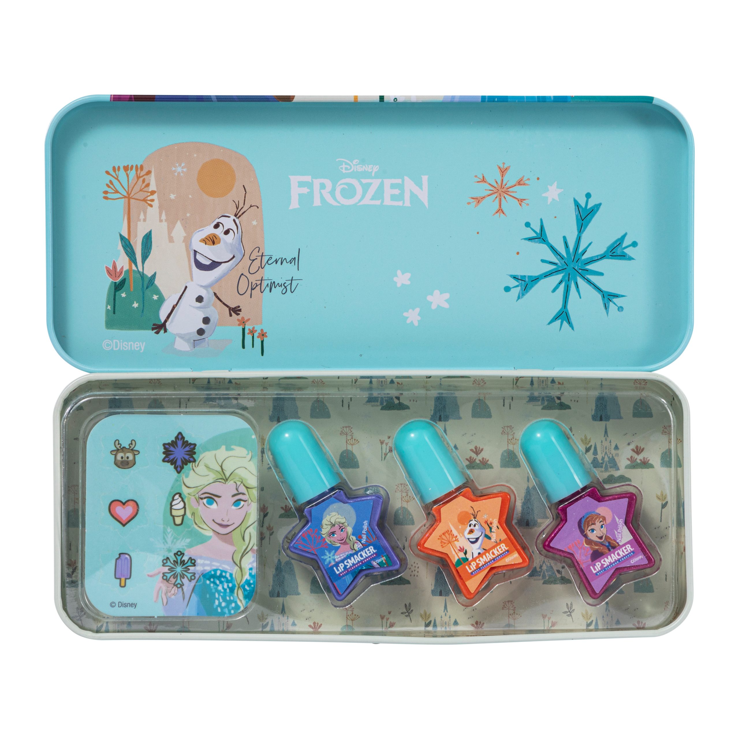 Markwins kids, Детски комплект Disney Frozen, (метална кутия за маникюр), 5 части Markwins kids, Детски комплект Disney Frozen, (метална кутия за маникюр), 5 части