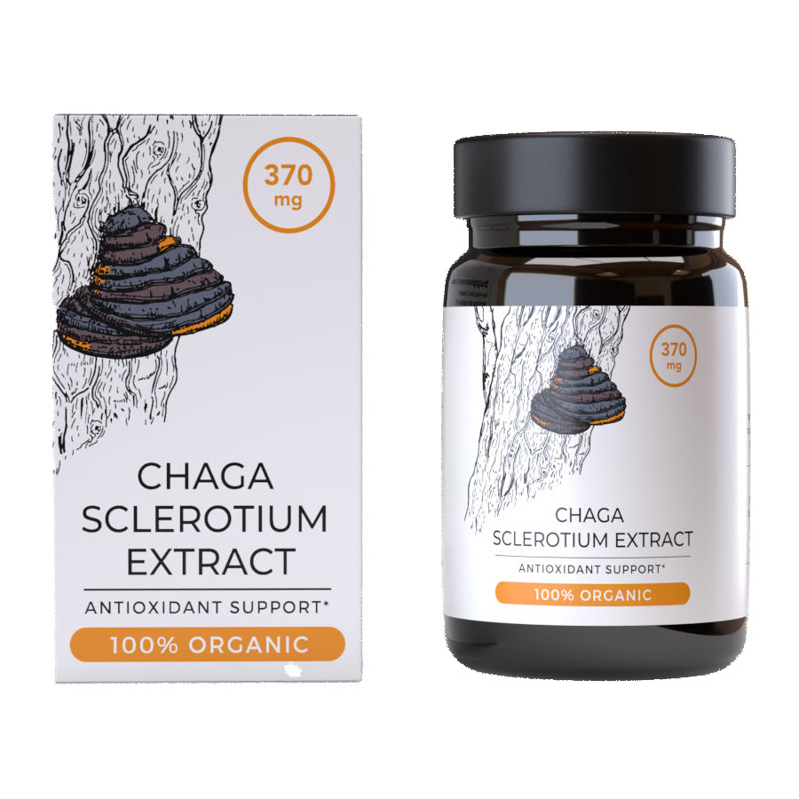Endoca, CHAGA Mushroom Extract – Гъба ЧАГА 370 мг х 30 капсули Endoca, CHAGA Mushroom Extract – Гъба ЧАГА 370 мг х 30 капсули