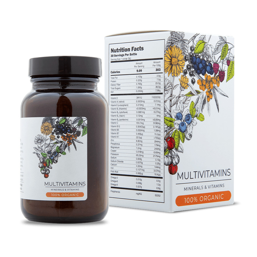 Endoca, ORGANIC Multivitamins – Органични МУЛТИВИТАМИНИ, 90 гр Endoca, ORGANIC Multivitamins – Органични МУЛТИВИТАМИНИ, 90 гр