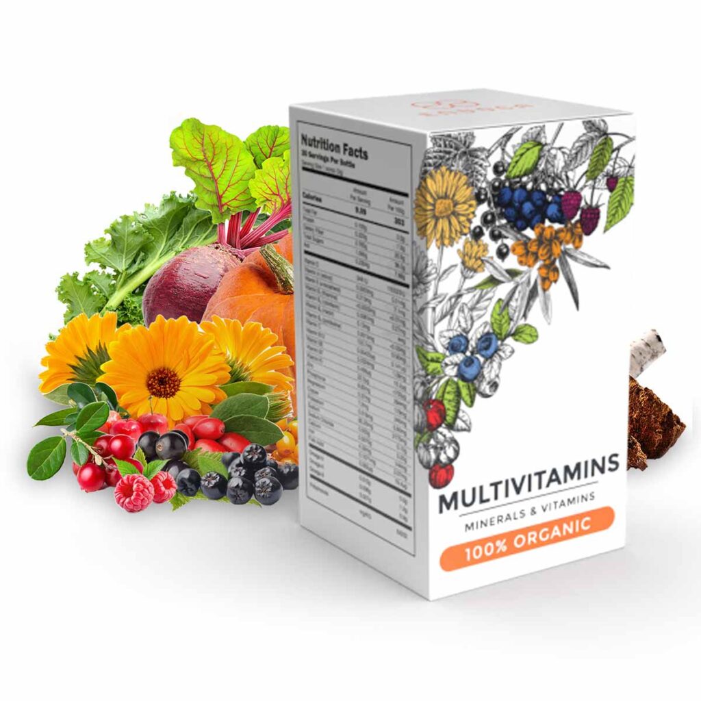 Endoca, ORGANIC Multivitamins – Органични МУЛТИВИТАМИНИ, 90 гр