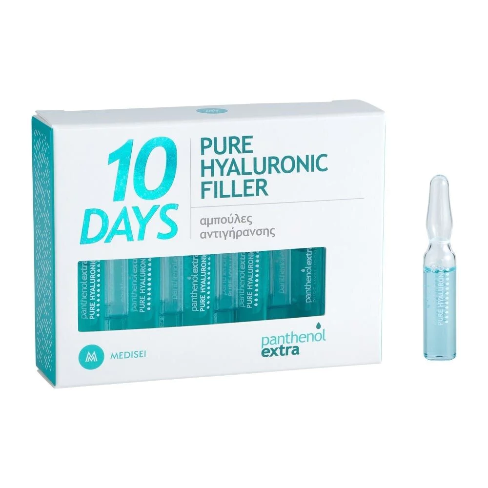 PANTHENOL Extra, 10 Days Pure Hyaluronic Filler, Ампули за лице против стареене с хиалуронова киселина 10x2 ml PANTHENOL Extra, 10 Days Pure Hyaluronic Filler, Ампули за лице против стареене с хиалуронова киселина 10x2 ml