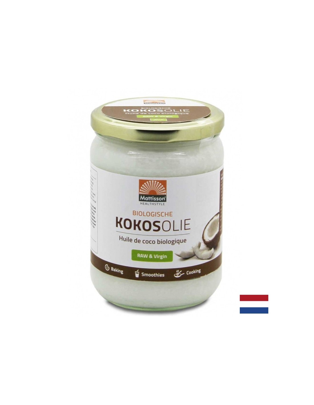 100 % Кокосово масло (сурово, студено пресовано) Био, 500 ml