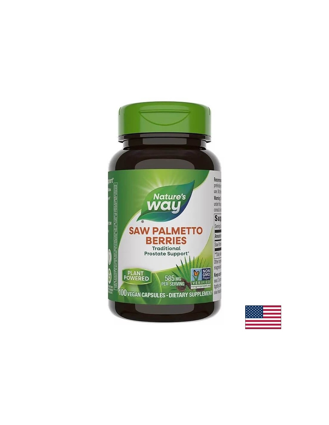 Saw Palmetto Berries Сао палмето (плод) 585 mg x 100 капсули Nature’s Way Saw Palmetto Berries/ Сао палмето (плод) 585 mg x 100 капсули Nature’s Way