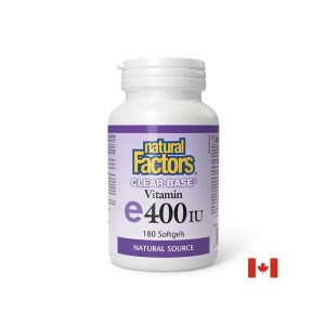 Витамин E Clear Base 400 IU 180 софтгел капсули Natural Factors