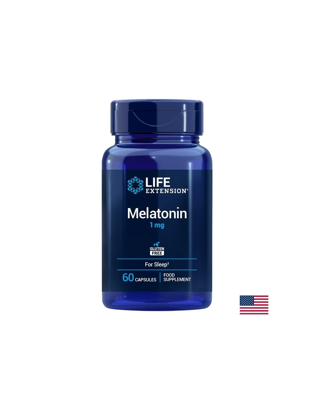 Безсъние - Мелатонин 1 mg, 60 капсули