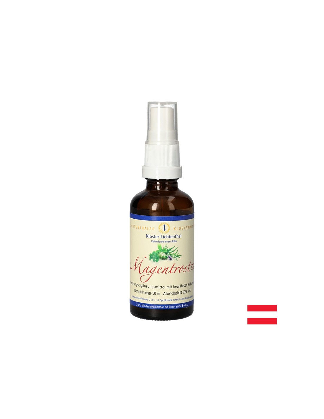 Билкова формула за стомах, 50 ml спрей