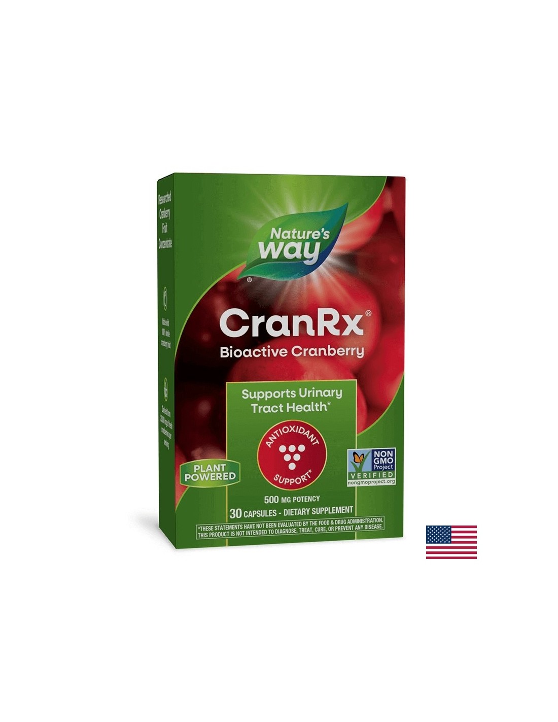 Nature’s Way, CranRx® Червена боровинка 500 mg х 30 капсули Nature’s Way, CranRx® Червена боровинка 500 mg х 30 капсули