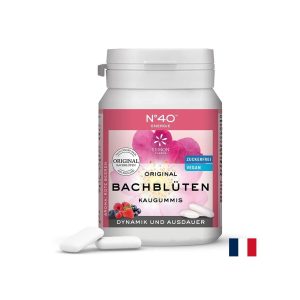 Дъвки с цветни есенции на д-р Бах N°40 - Енергия, 40 броя с вкус на горски плодове