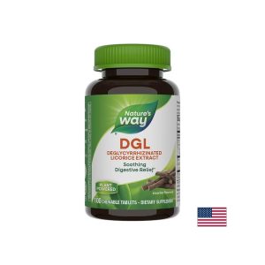 DGL - Deglycyrrhizinated Licorice Extract/ ДиДжиЕл - Деглициризиран сладник / Женско биле х 100 дъвчащи таблетки Nature’s Way