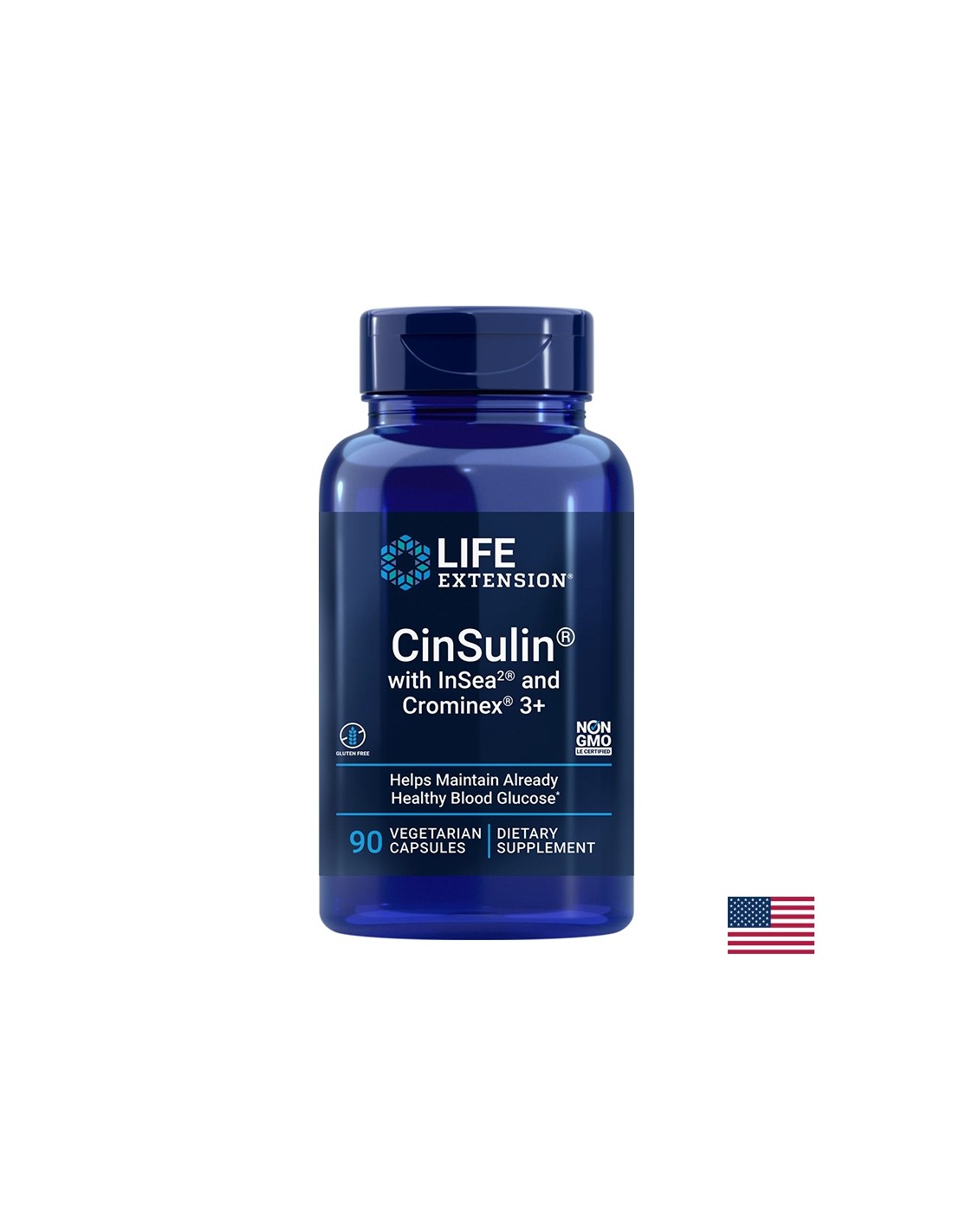 Глюкозен метаболизъм - CinSulin with InSea2 and Crominex®3+, 90 капсули