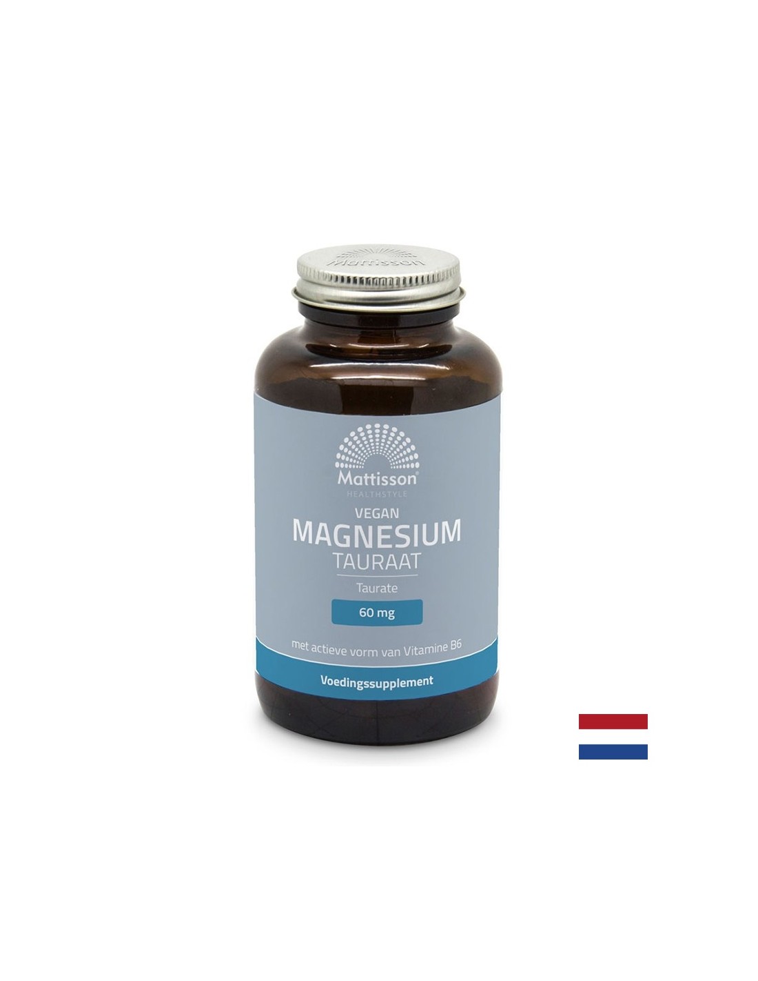 Грижа за мускулите и сърцето - Магнезий (таурат), 120 капсули Mattisson Healthstyle