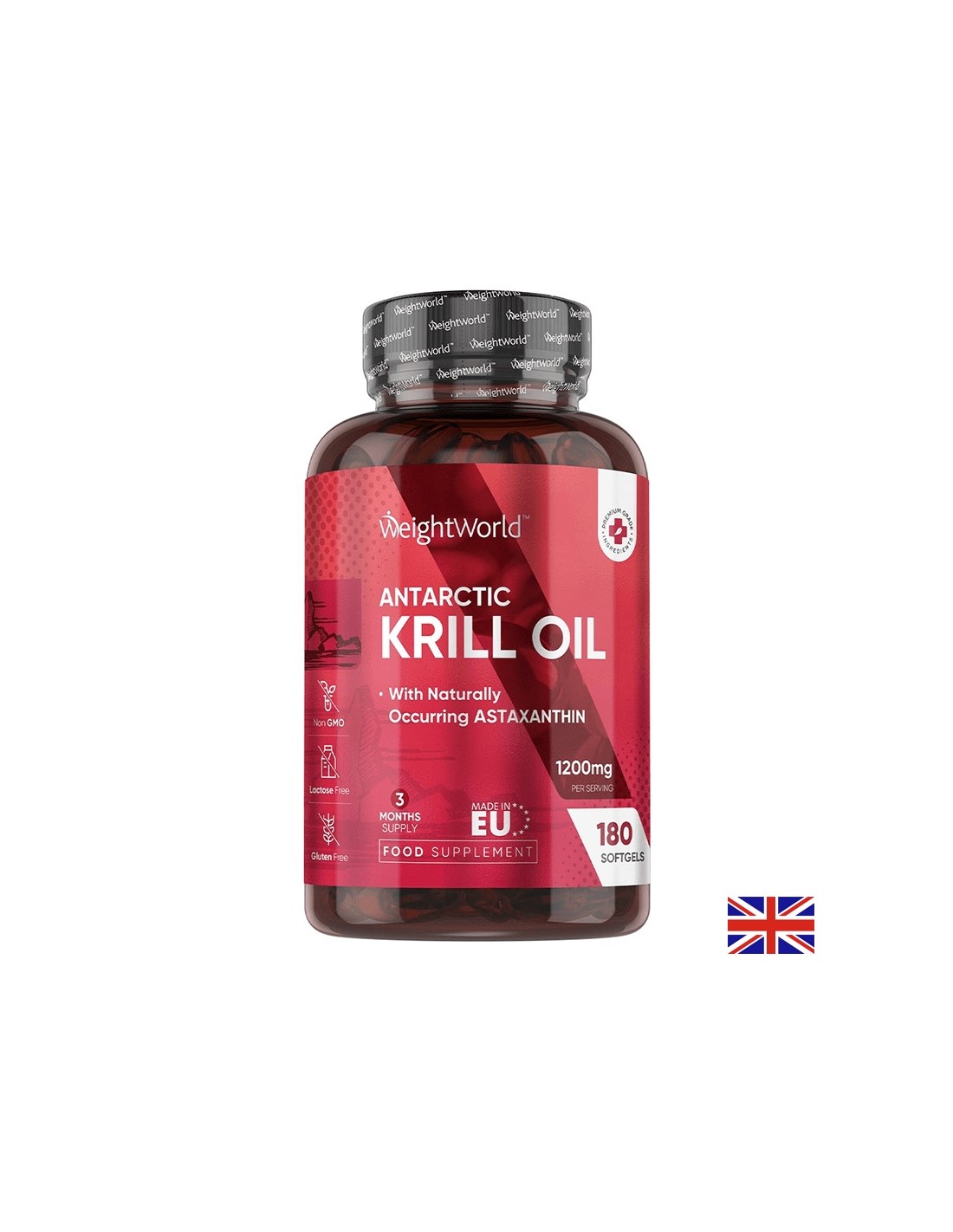 Масло от Антарктически крил 600 mg, 180 софтгел капсули - Krill oil Грижа за сърцето, мозъка и зрението - Масло от Антарктически крил 600 mg, 180 софтгел капсули - Krill oil