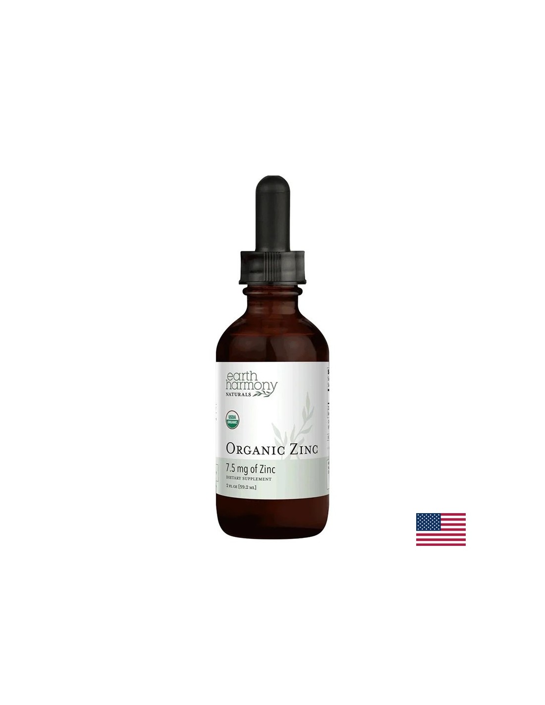 Имунитет - Цинк (сулфат), 15 mg х 59.2 ml капки Earth Harmony Naturals