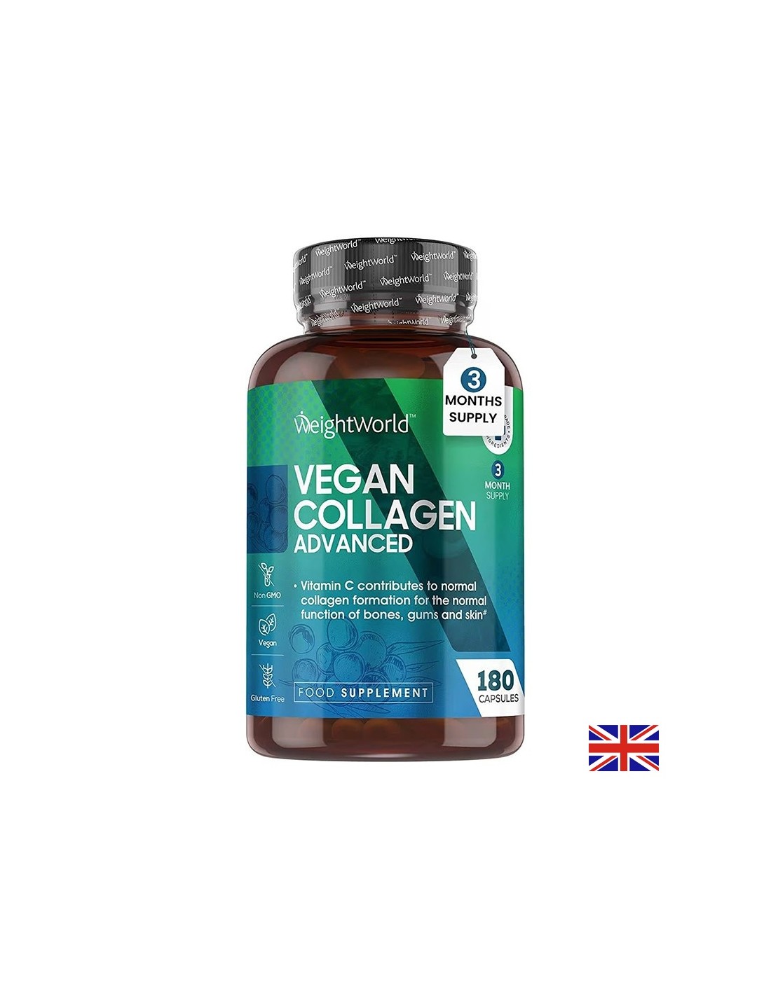 Веган Колаген, 180 капсули (Vegan Collagen) Красива кожа, здрави стави - Веган Колаген, 180 капсули - Vegan Collagen