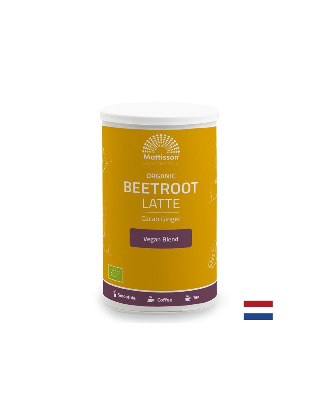 Лате от цвекло с джинджифил какао Био, 160 g прах Mattisson Healthstyle