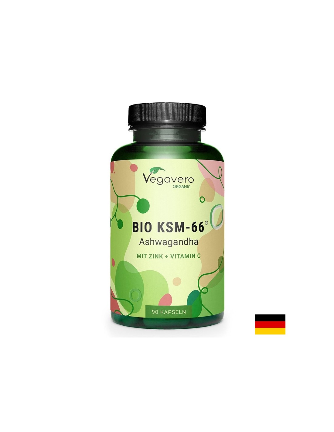 Нервна система - BIO KSM-66 Ашваганда + Цинк и Витамин С, 90 капсули