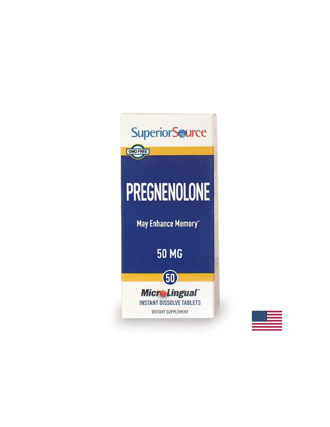 Памет и концентрация - Прегненолон, 50 mg x 50 сублингвални таблетки Superior Source
