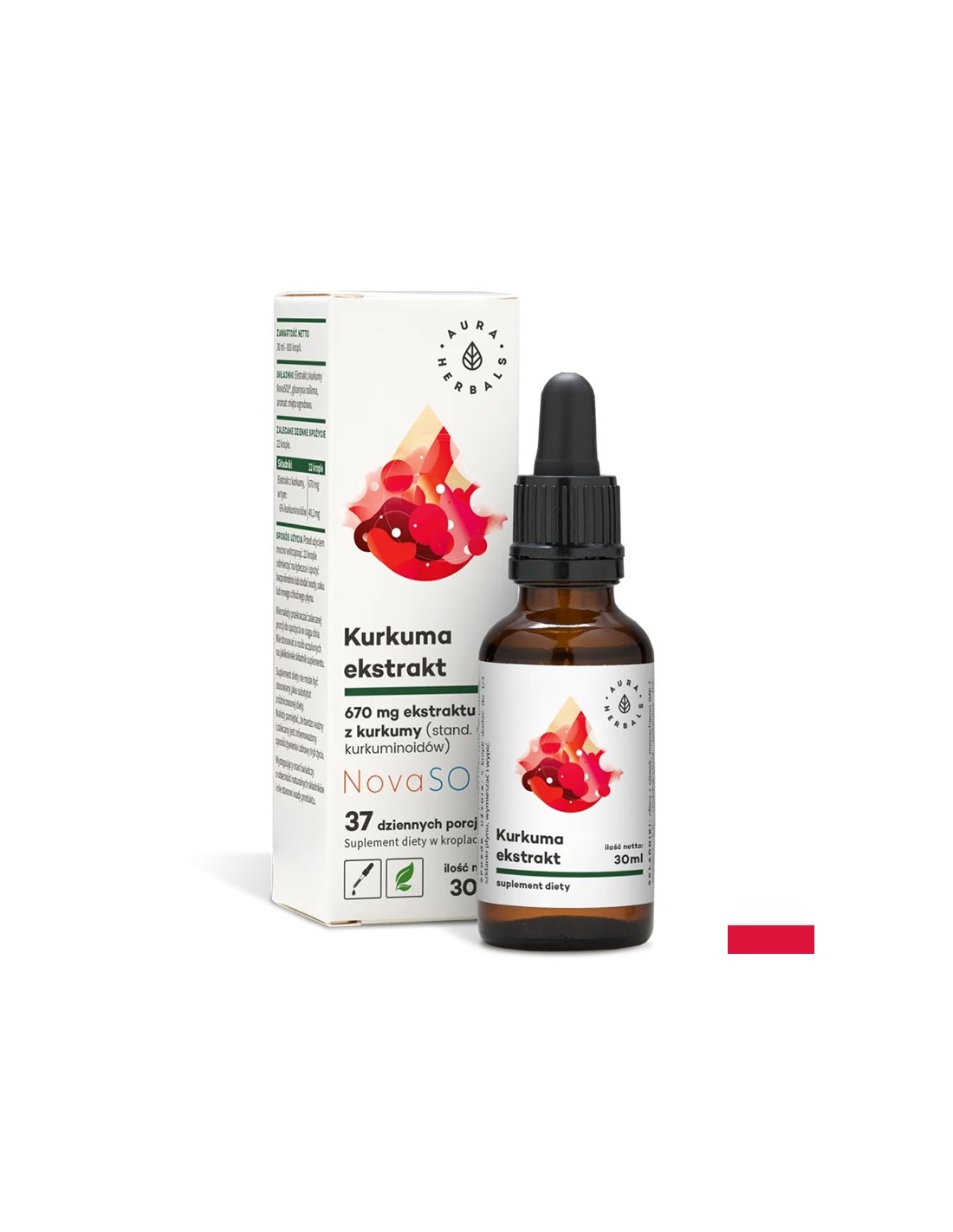 Подпомага нормалното състояние на ставите - Куркума, 30 ml капки Aura Herbals