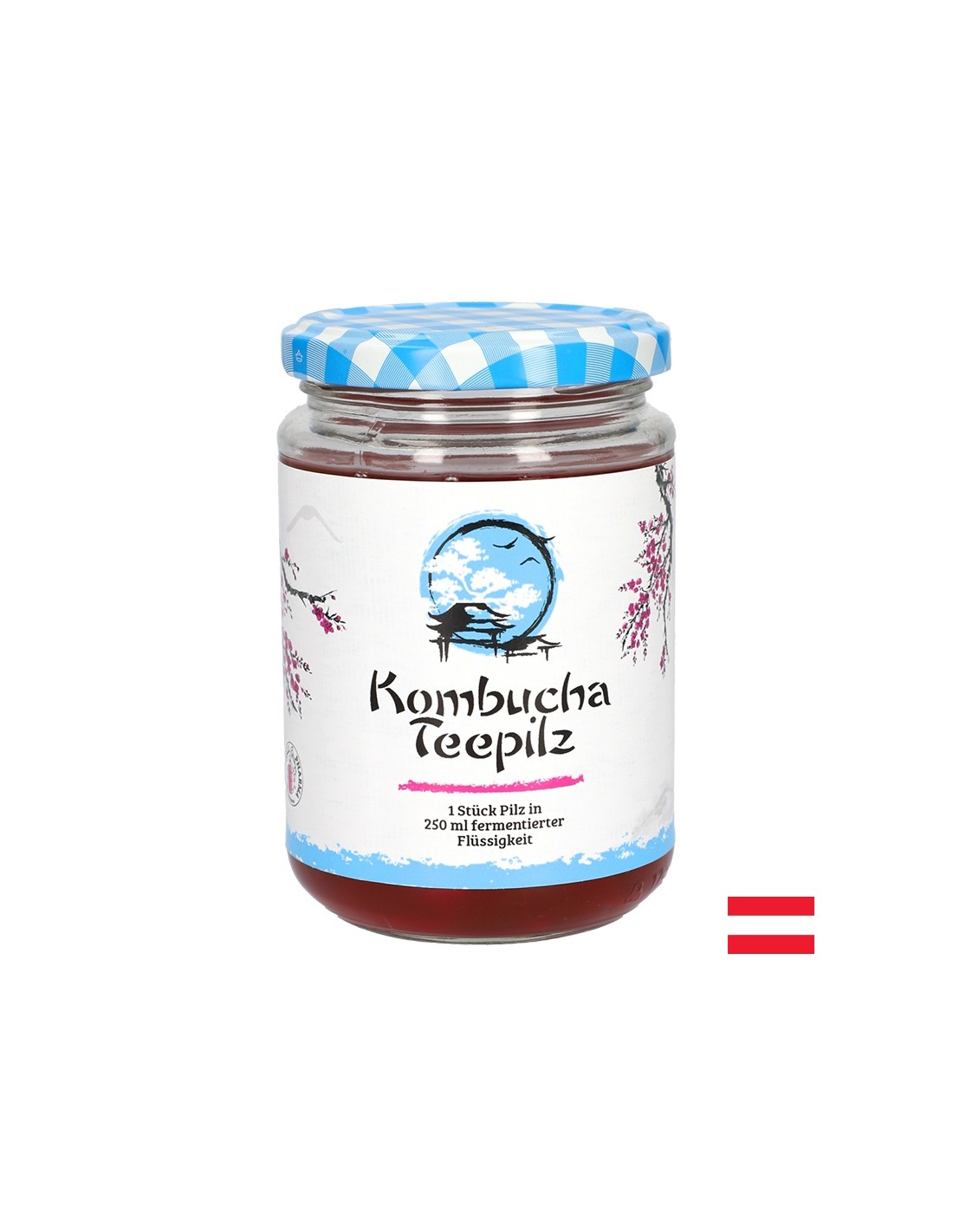 Подсилва имунитета - Комбуча Чаена гъба с ферментирал плодов чай, 200 ml