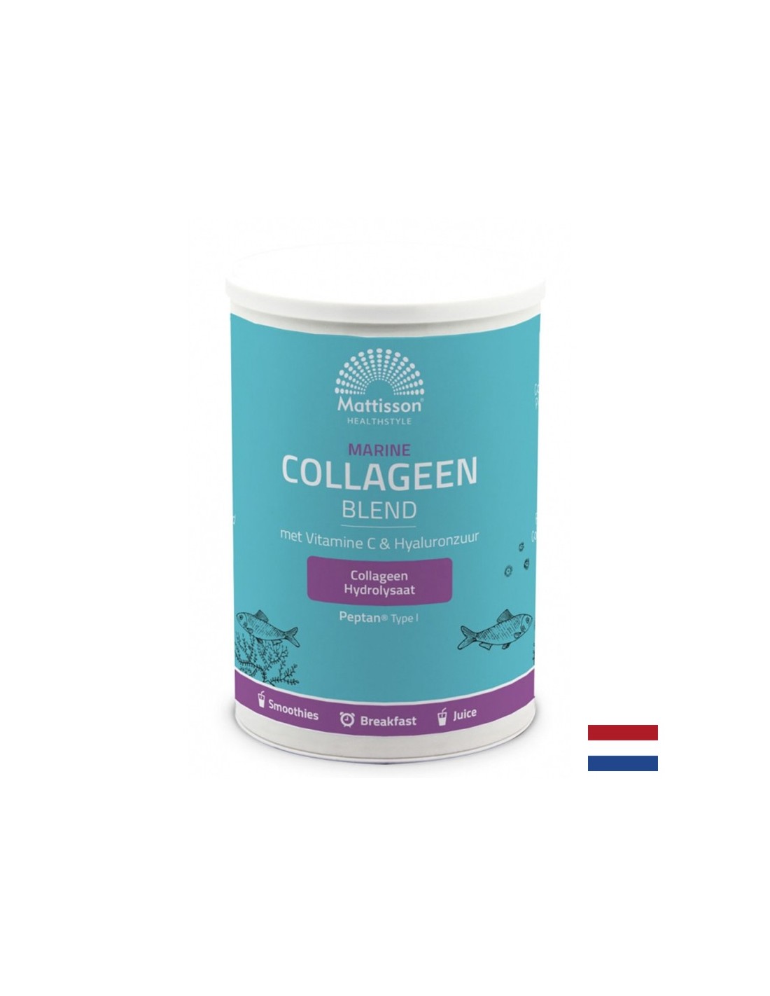 Рибен колаген тип I с витамин С и Хиалуронова киселина - Marine Collagen Peptan, 300 g