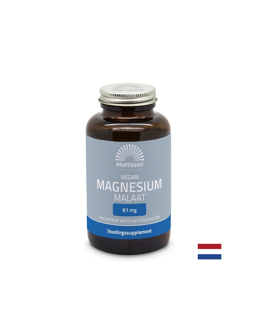 Сърдечна, нервна и мускулна функция - Магнезий (малат), 90 капсули Mattisson Healthstyle