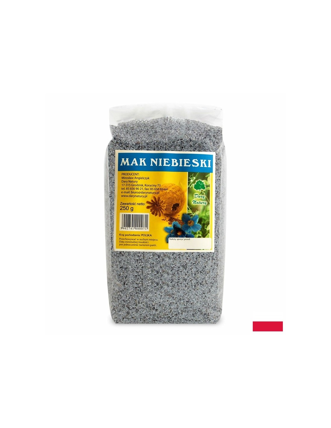 Син мак (семена), 250 g Dary Natury