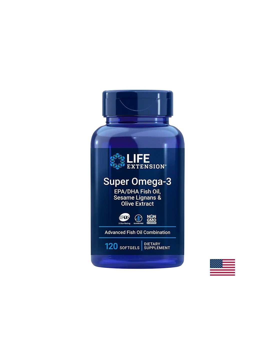 Супер Омега-3 Life Extension 120 софтгел капсули рибено масло. Супер Омега-3 Life Extension 120 софтгел капсули рибено масло.