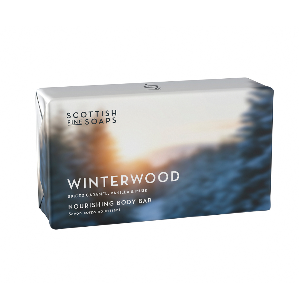 SCOTTISH FINE SOAPS, Луксозен Коледен сапун „Winterwood“ – 220 г SCOTTISH FINE SOAPS, Луксозен Коледен сапун „Winterwood“ – 220 г
