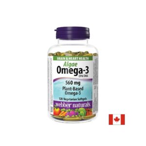 Омега-3 от водорасли (веган) 560 mg x 120 софтгел капсули
