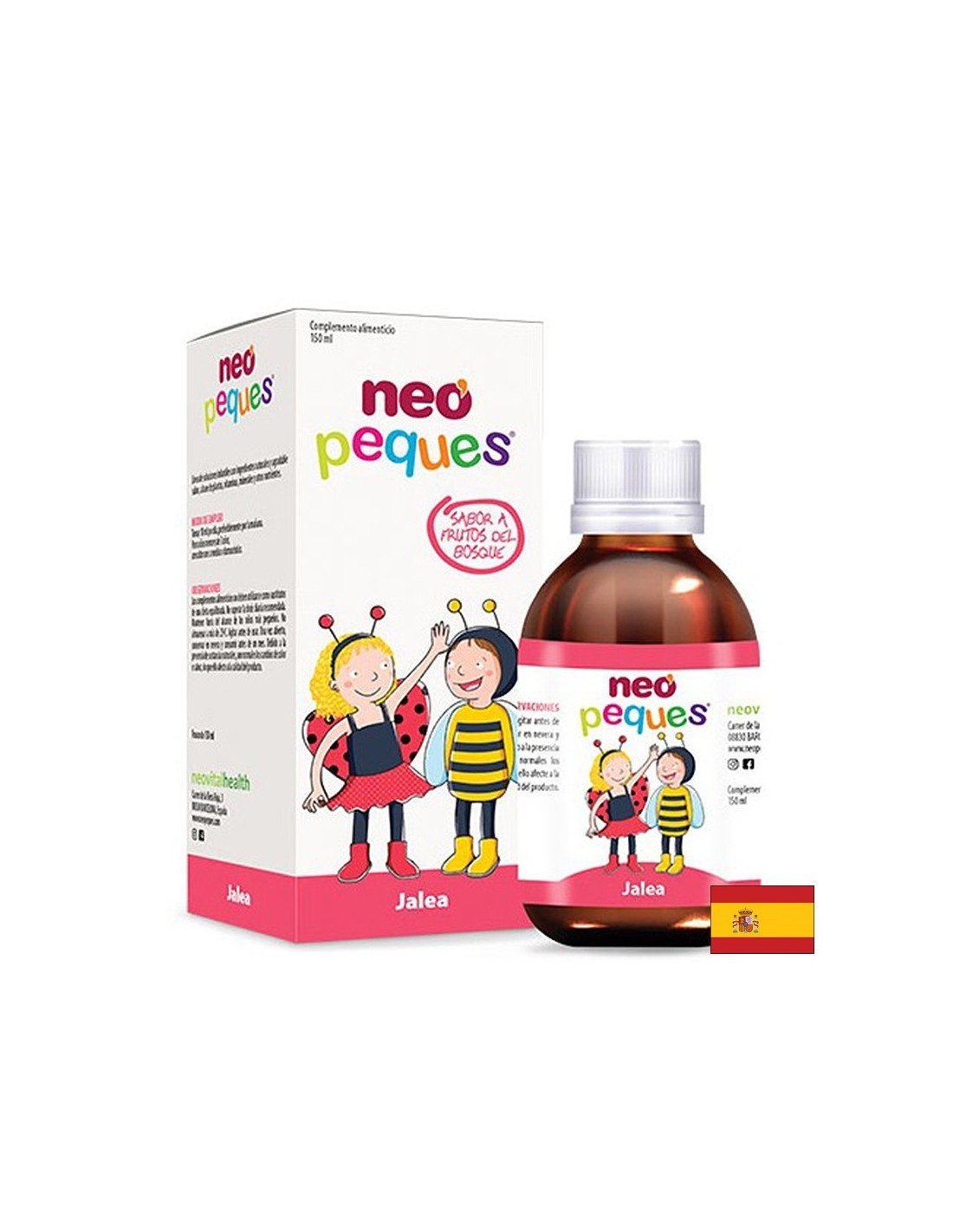 sirop-s-pchelno-mlechice-spirulina-i-kalcij-rastezh-i-imunitet-pri-deca-150-ml Детски сироп с пчелно млечице и спирулина Neo Peques Jalea за растеж и имунитет
